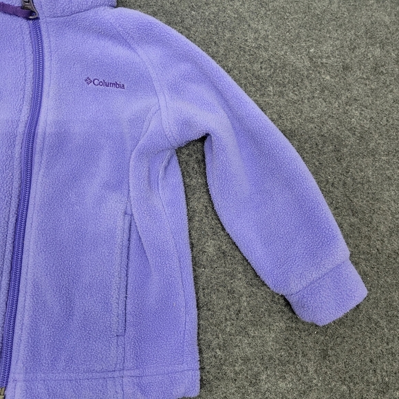 🌴5 for $25🌴Girls Columbia Lavender/Periwinkle Jacket Size 18-24 Months Toddler - Picture 12 of 16